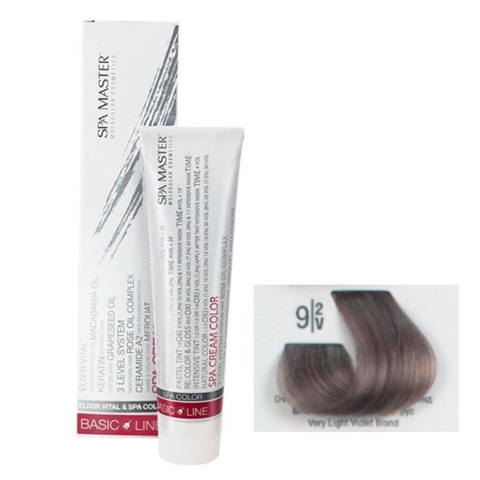 Βαφή Μαλλιών Σωληνάριο Spa Master Cream Color 100ml No9.2 Very Light Violet Blond