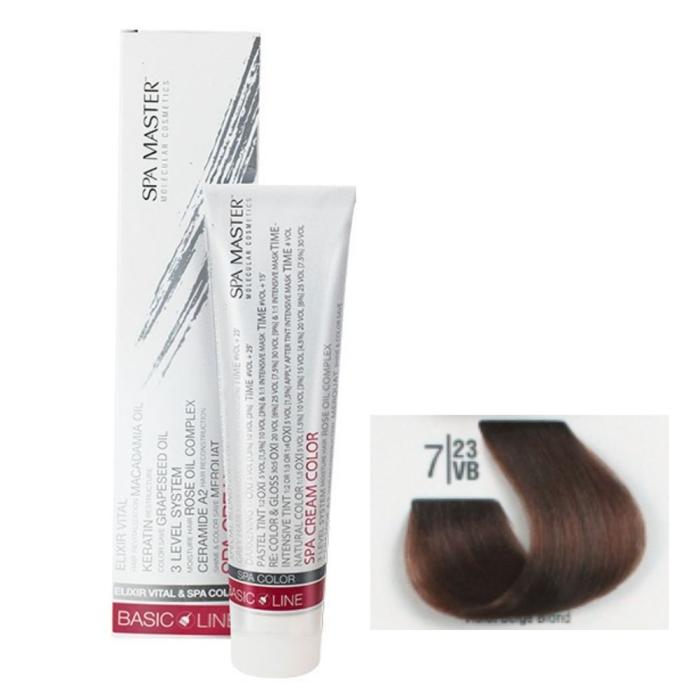 Βαφή Μαλλιών Σωληνάριο Spa Master Cream Color 100ml No7.23 Violet Beige Blond