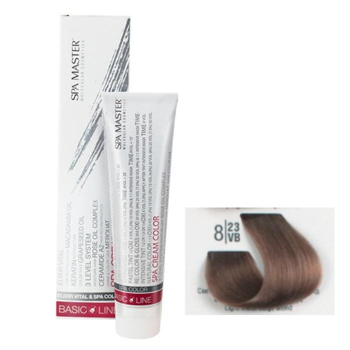 Βαφή Μαλλιών Σωληνάριο Spa Master Cream Color 100ml No8.23 Light Violet Beige Blond