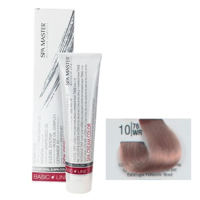 Βαφή Μαλλιών Σωληνάριο Spa Master Cream Color 100ml No10.76 Extra Light Palisander Blond