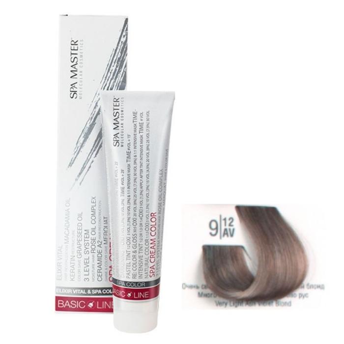 Βαφή Μαλλιών Σωληνάριο Spa Master Cream Color 100ml No9.12 Very Light Ash Violet Blond