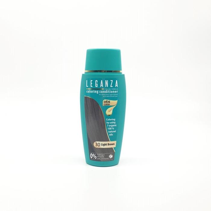 Leganza Coloring Conditioner - Μαλακτική Κρέμα Μαλλιών με Χρώμα Χωρίς Αμμωνία 150ml No30 Light Brown/Ανοιχτό Καστανό