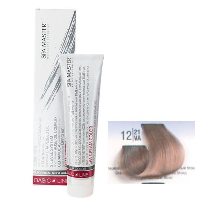 Βαφή Μαλλιών Σωληνάριο Spa Master Cream Color 100ml No12.21 Ultra Light Ash Violet Blond