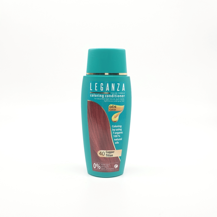 Leganza Coloring Conditioner - Μαλακτική Κρέμα Μαλλιών με Χρώμα Χωρίς Αμμωνία 150ml No40 Copper Titian/Χάλκινο
