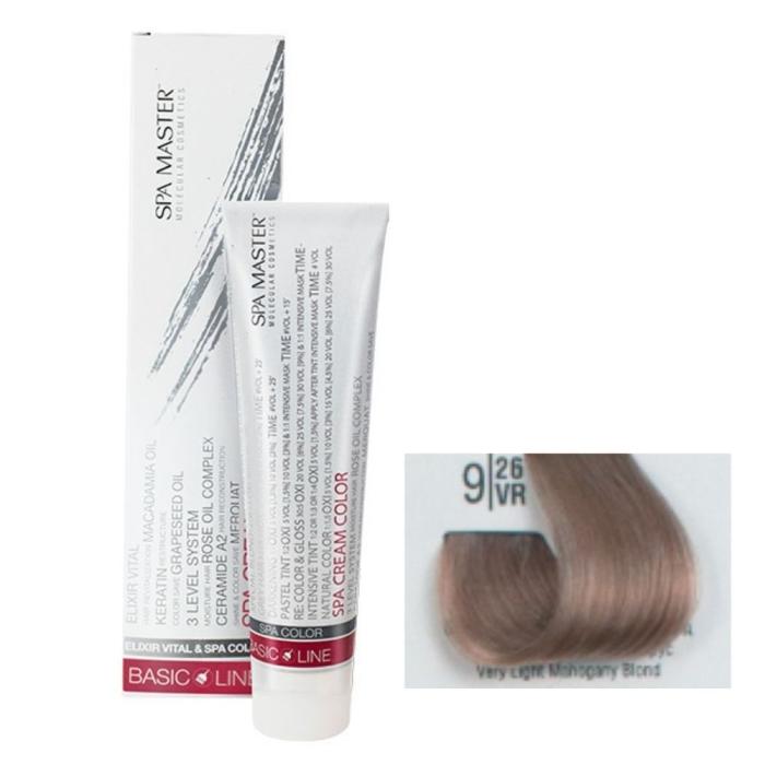 Βαφή Μαλλιών Σωληνάριο Spa Master Cream Color 100ml No9.26 Very Light Mahogany Blond