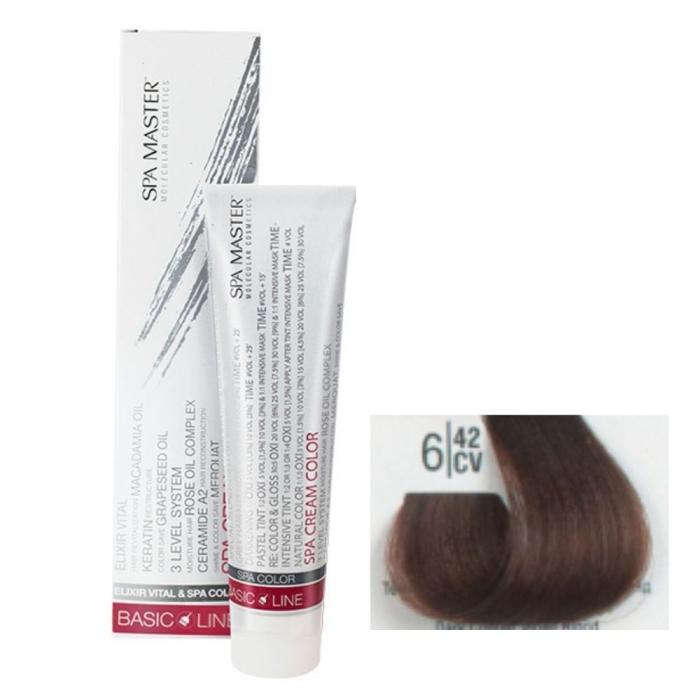 Βαφή Μαλλιών Σωληνάριο Spa Master Cream Color 100ml No6.42 Dark Copper Violet Blond