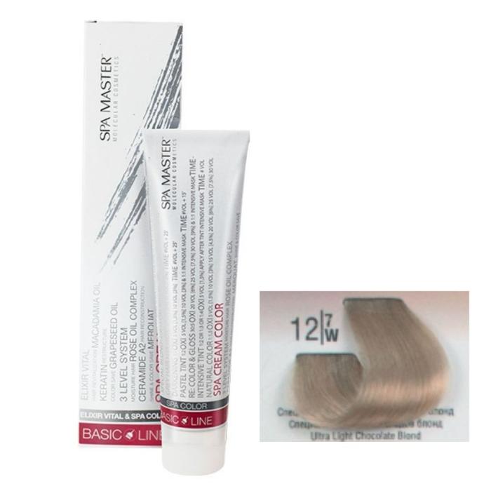Βαφή Μαλλιών Σωληνάριο Spa Master Cream Color 100ml No12.7 Ultra Light Chocolate Blond