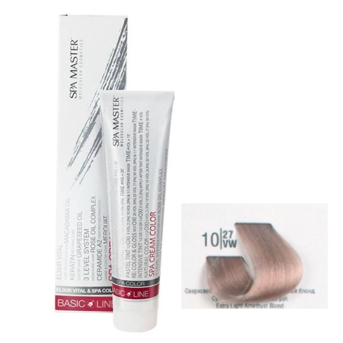 Βαφή Μαλλιών Σωληνάριο Spa Master Cream Color 100ml No10.27 Extra Light Amethyst Blond