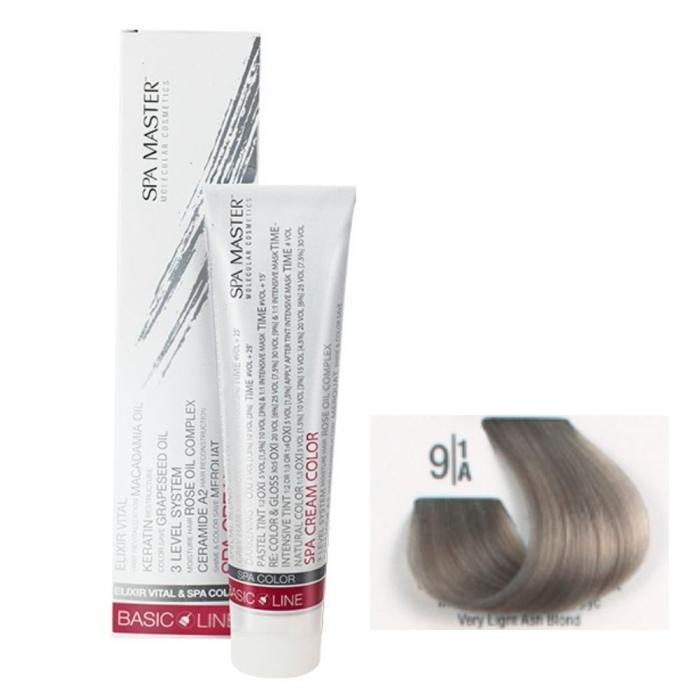 Βαφή Μαλλιών Σωληνάριο Spa Master Cream Color 100ml No9.1 Very Light Ash Blond