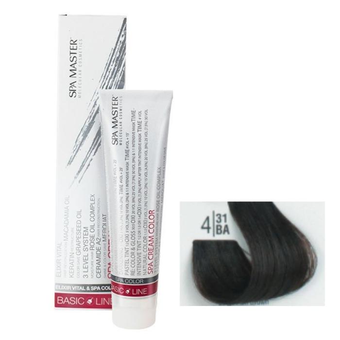 Βαφή Μαλλιών Σωληνάριο Spa Master Cream Color 100ml No4.31 Beige Ash Brown