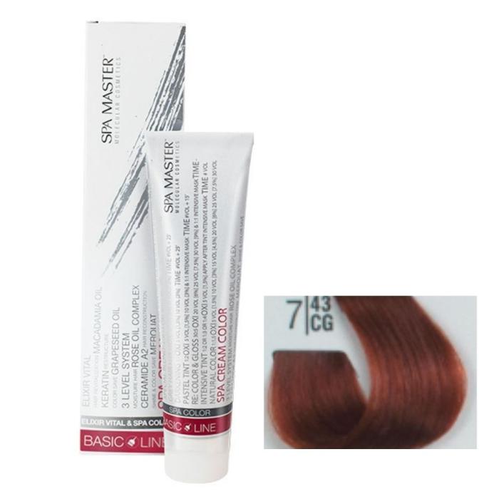 Βαφή Μαλλιών Σωληνάριο Spa Master Cream Color 100ml No7.43 Copper Gold Blond
