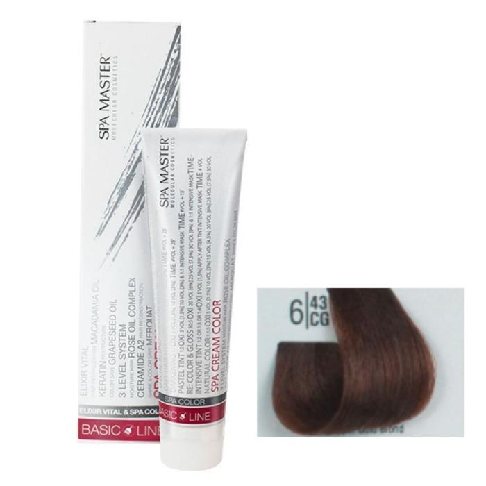 Βαφή Μαλλιών Σωληνάριο Spa Master Cream Color 100ml No6.43 Dark Copper Gold Blond