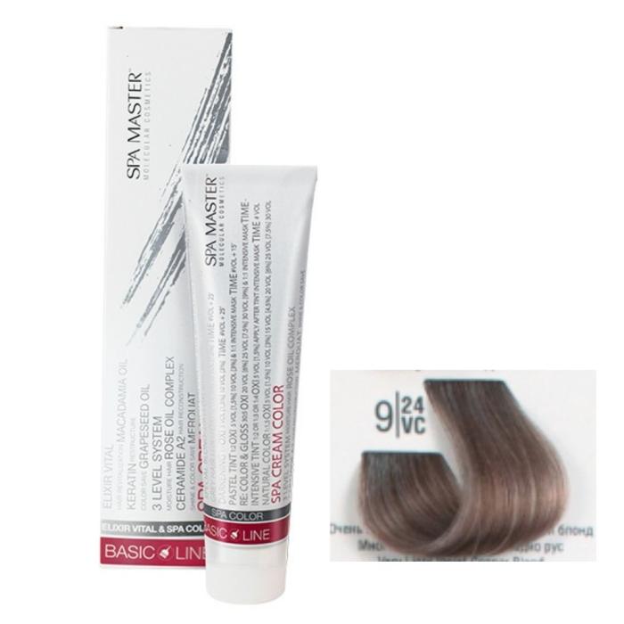 Βαφή Μαλλιών Σωληνάριο Spa Master Cream Color 100ml No9.24 Very Light Violet Copper Blond
