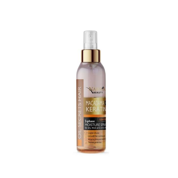 Διφασικό Leave-in Ενυδατικό Σπρέι Narsya Beauty με Μακαντάμια και Κερατίνη