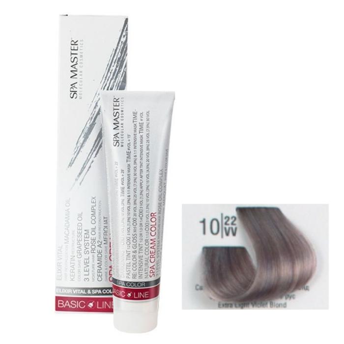 Βαφή Μαλλιών Σωληνάριο Spa Master Cream Color 100ml No10.22 Extra Light Violet Blond