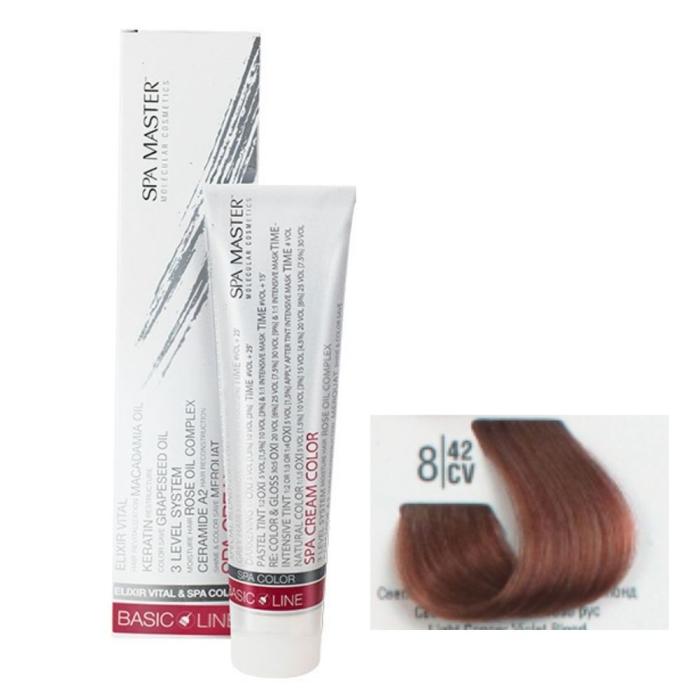 Βαφή Μαλλιών Σωληνάριο Spa Master Cream Color 100ml No8.42 Light Cooper Violet Blond