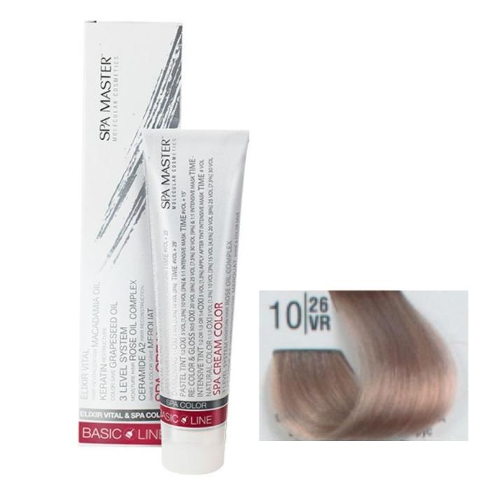 Βαφή Μαλλιών Σωληνάριο Spa Master Cream Color 100ml No10.26 Extra Light Mahogany Blond