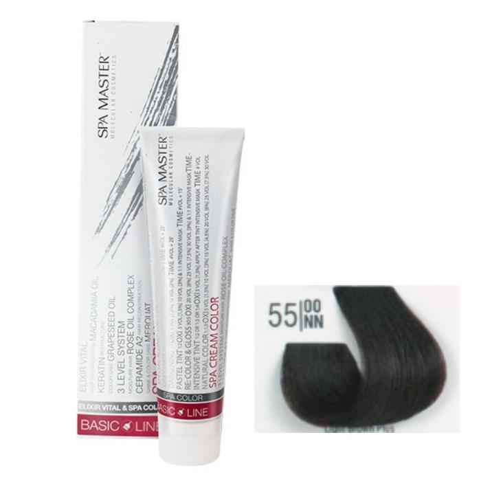 Βαφή Μαλλιών Σωληνάριο Spa Master Cream Color 100ml No55.00 Light Brown Plus