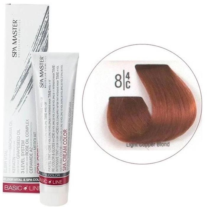 Βαφή Μαλλιών Σωληνάριο Spa Master Cream Color 100ml No8.4 Light Copper Blond