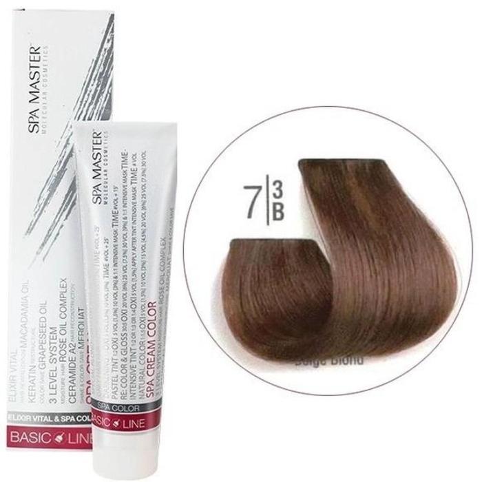 Βαφή Μαλλιών Σωληνάριο Spa Master Cream Color 100ml No7.3 Beige Blond