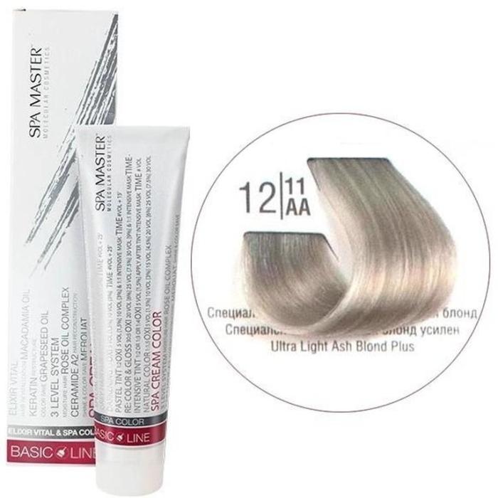 Βαφή Μαλλιών Σωληνάριο Spa Master Cream Color 100ml No12.11 Ultra Light Ash Blond Plus