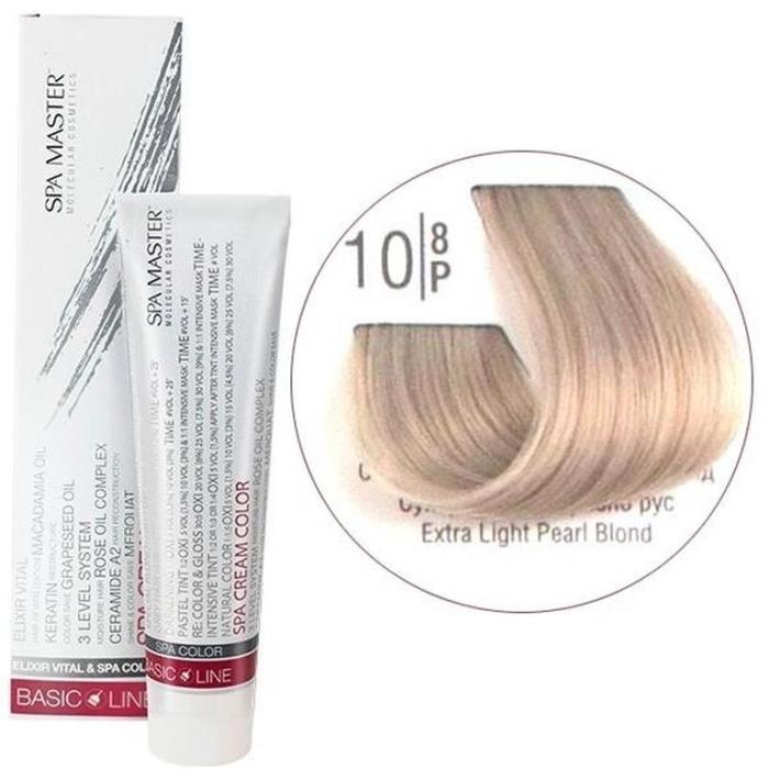 Βαφή Μαλλιών Σωληνάριο Spa Master Cream Color 100ml No10.8 Extra Light Pearl Blond