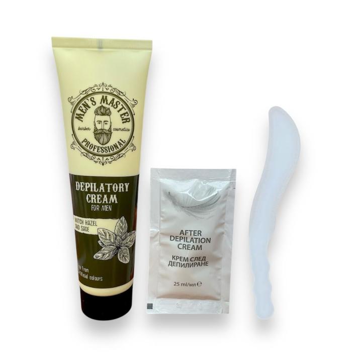 Αποτριχωτική Κρέμα Men's Master με Αμαμελίδα και Φασκόμηλο 150ml