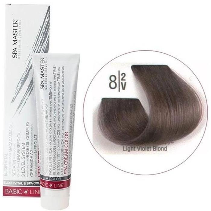 Βαφή Μαλλιών Σωληνάριο Spa Master Cream Color 100ml No8.2 Light Violet Blond