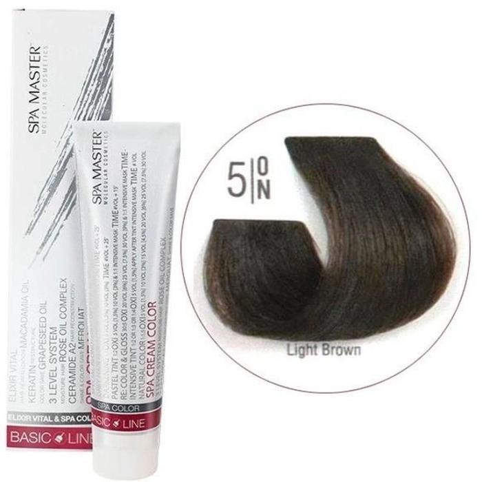Βαφή Μαλλιών Σωληνάριο Spa Master Cream Color 100ml No5.0 Light Brown