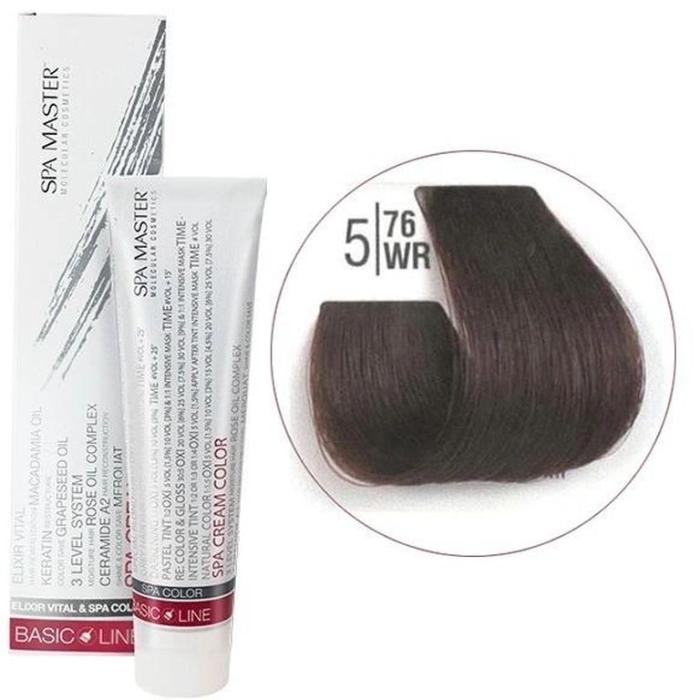 Βαφή Μαλλιών Σωληνάριο Spa Master Cream Color 100ml No5.76 Light Palisander Brown