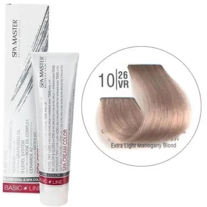 Βαφή Μαλλιών Σωληνάριο Spa Master Cream Color 100ml No10.26 Extra Light Mahogany Blond
