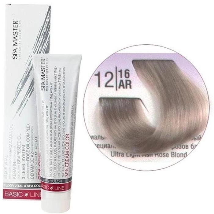 Βαφή Μαλλιών Σωληνάριο Spa Master Cream Color 100ml No12.16 Ultra Light Ash Rose Blond