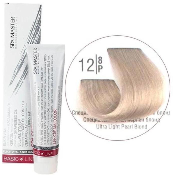 Βαφή Μαλλιών Σωληνάριο Spa Master Cream Color 100ml No12.8 Ultra Light Pearl Blond