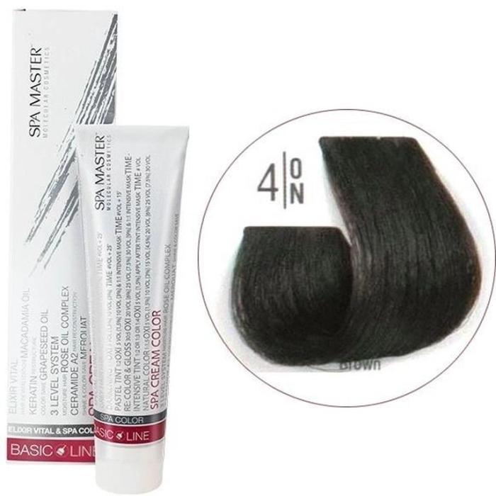 Βαφή Μαλλιών Σωληνάριο Spa Master Cream Color 100ml No4.0 Brown