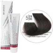 Βαφή Μαλλιών Σωληνάριο Spa Master Cream Color 100ml No5.24 Light Violet Copper Brown
