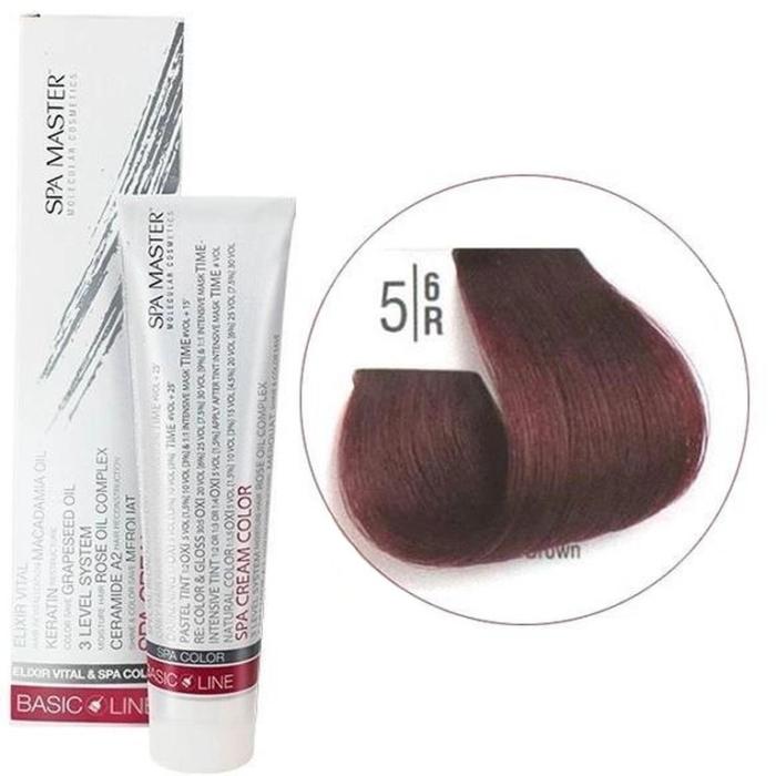 Βαφή Μαλλιών Σωληνάριο Spa Master Cream Color 100ml No5.6 Light Red Brown