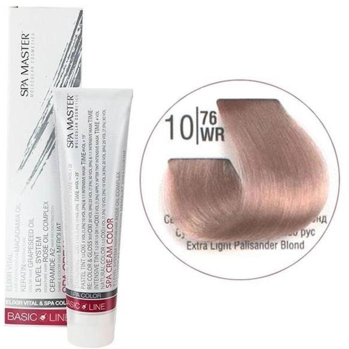 Βαφή Μαλλιών Σωληνάριο Spa Master Cream Color 100ml No10.76 Extra Light Palisander Blond