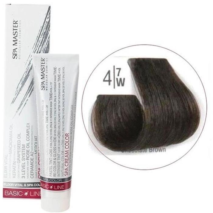 Βαφή Μαλλιών Σωληνάριο Spa Master Cream Color 100ml No4.7 Chocolate Brown