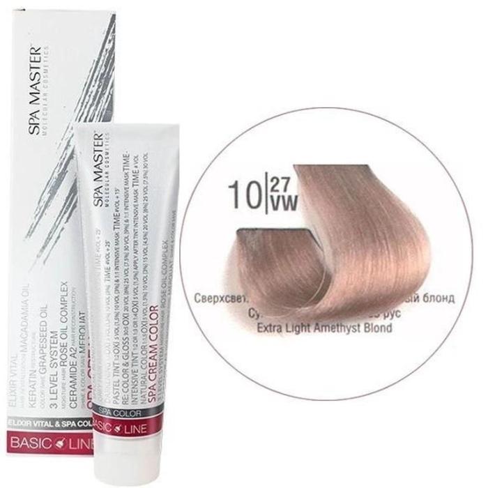 Βαφή Μαλλιών Σωληνάριο Spa Master Cream Color 100ml No10.27 Extra Light Amethyst Blond