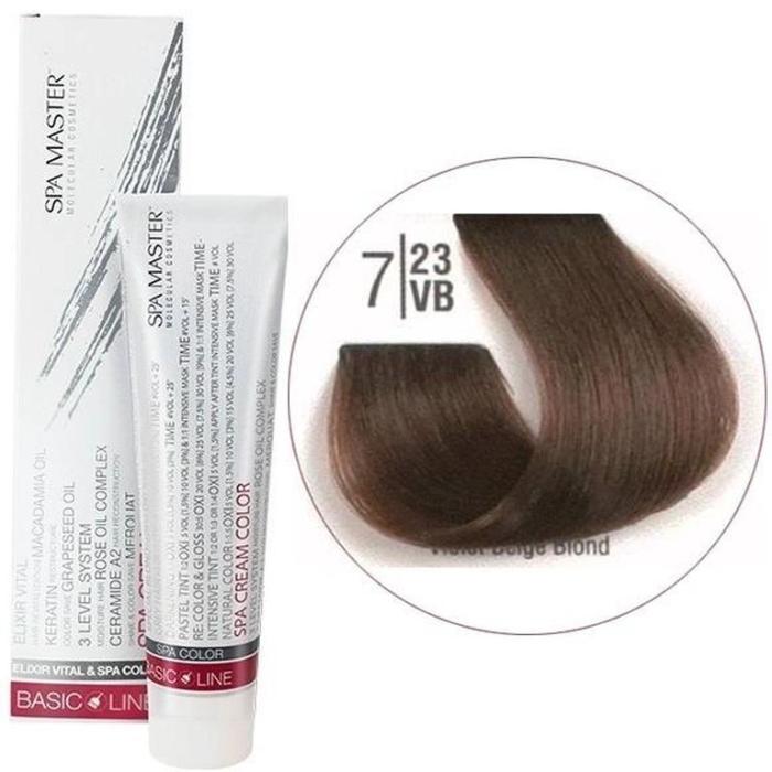 Βαφή Μαλλιών Σωληνάριο Spa Master Cream Color 100ml No7.23 Violet Beige Blond
