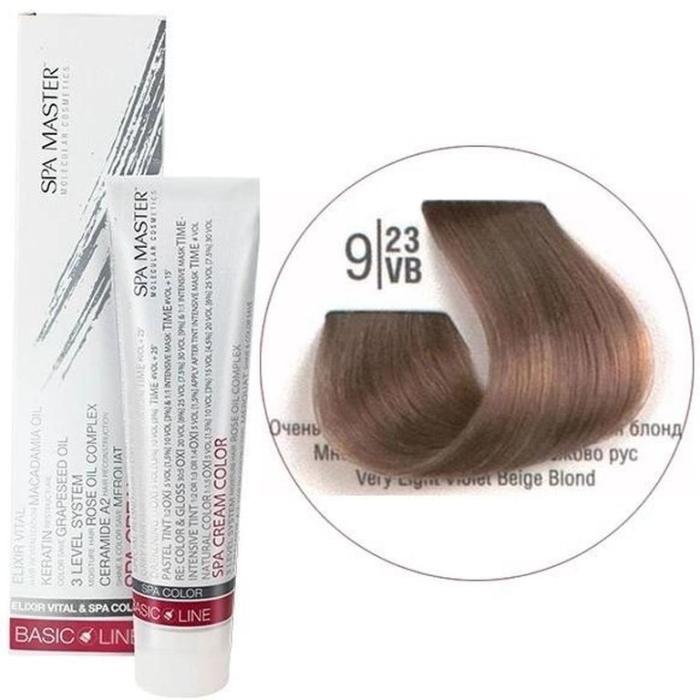Βαφή Μαλλιών Σωληνάριο Spa Master Cream Color 100ml No9.23 Very Light Violet Beige Blond