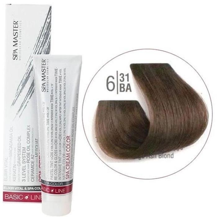Βαφή Μαλλιών Σωληνάριο Spa Master Cream Color 100ml No6.31 Dark Beige Ash Blond