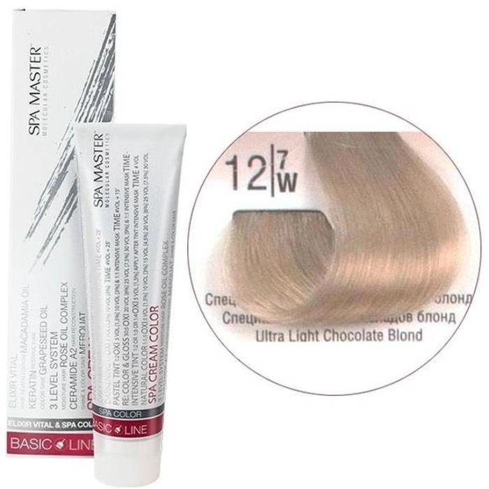 Βαφή Μαλλιών Σωληνάριο Spa Master Cream Color 100ml No12.7 Ultra Light Chocolate Blond