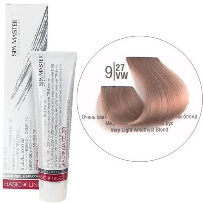 Βαφή Μαλλιών Σωληνάριο Spa Master Cream Color 100ml No9.27 Very Light Amethyst Blond