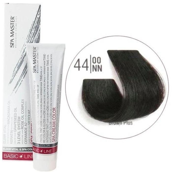 Βαφή Μαλλιών Σωληνάριο Spa Master Cream Color 100ml No44.00 Brown Plus