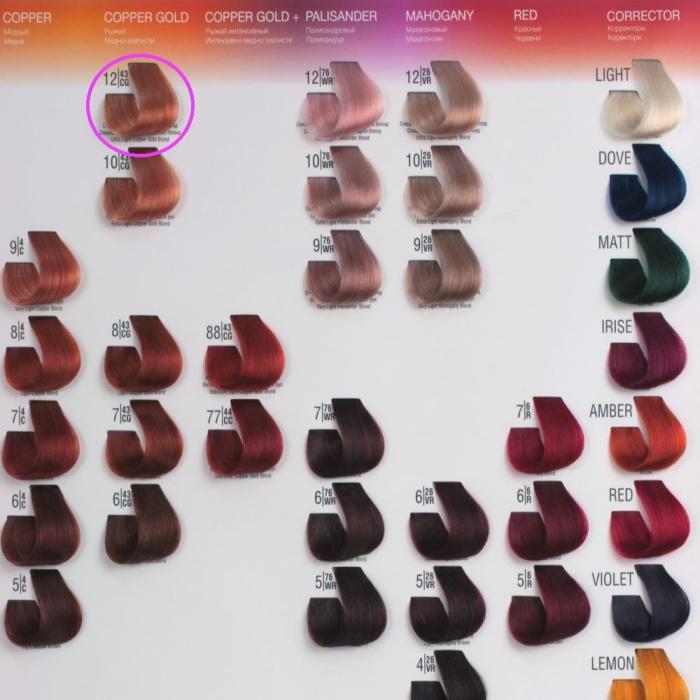 Βαφή Μαλλιών Σωληνάριο Spa Master Cream Color 100ml No12.43 Ultra Light Copper Gold Blond