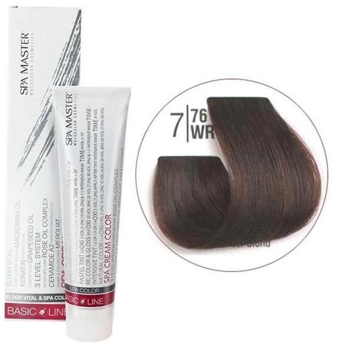 Βαφή Μαλλιών Σωληνάριο Spa Master Cream Color 100ml No7.76 Palisander Blond