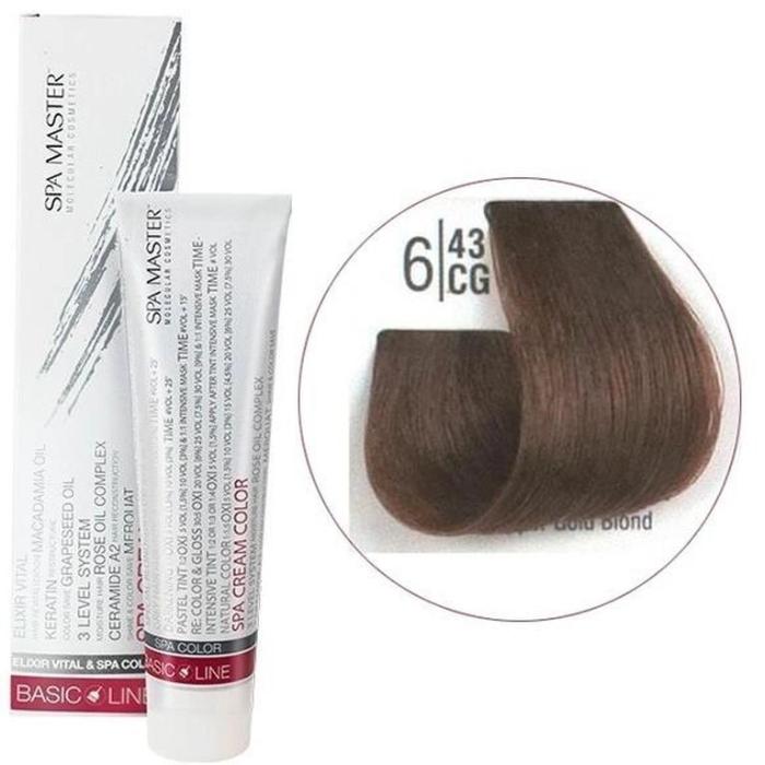 Βαφή Μαλλιών Σωληνάριο Spa Master Cream Color 100ml No6.43 Dark Copper Gold Blond