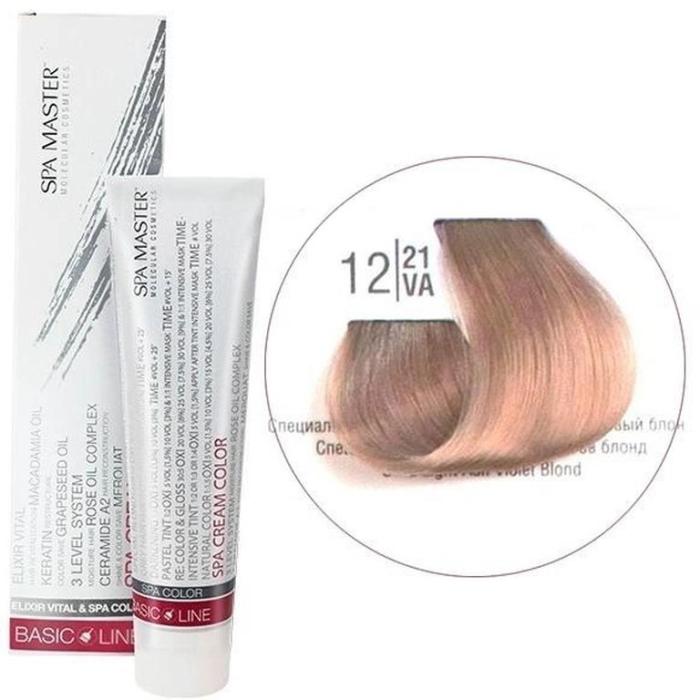 Βαφή Μαλλιών Σωληνάριο Spa Master Cream Color 100ml No12.21 Ultra Light Ash Violet Blond