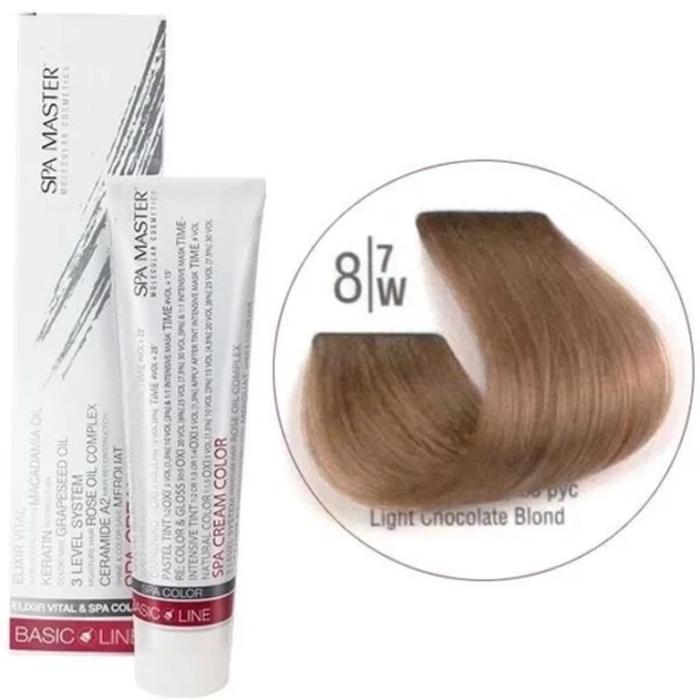 Βαφή Μαλλιών Σωληνάριο Spa Master Cream Color 100ml No8.7 Light Chocolate Blond